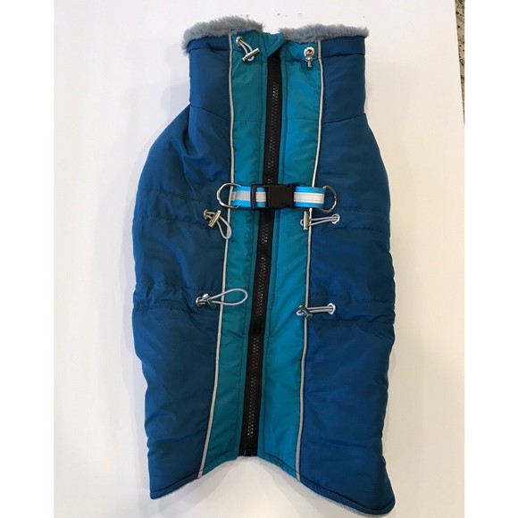 Dog Waterproof Jacket With Soft Padded Blanket Lining Size M. - Picture 2 of 13